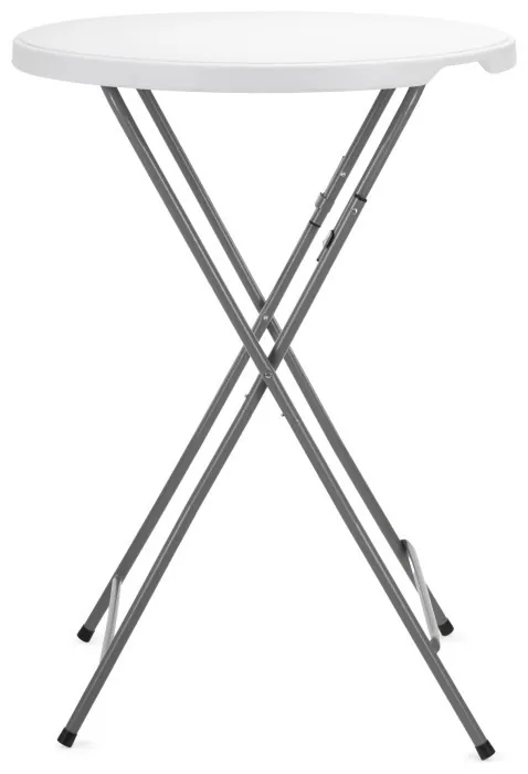 Стол садовый кейтеринговый Springos 80 см круглый, складной GF0101 White