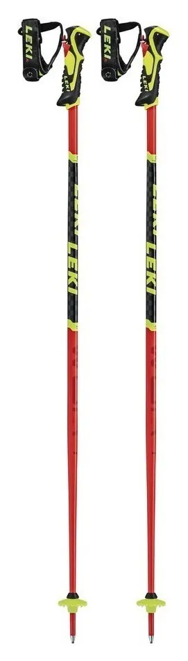 Палиці для гірських лиж Leki WCR LITE SL 3D 90см Fluorescent red/black/neon yellow (65065851-WRH) (115 см black, fluorescent red, neon yellow)