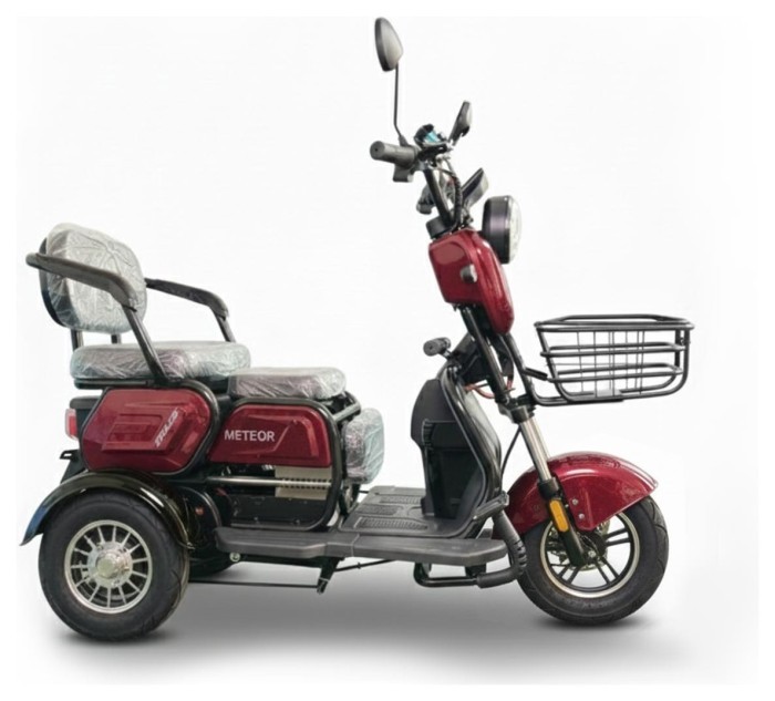 Електроскутер SPACE METEOR 8" 72B 1000Вт диск/диск літієва червоний 2026, укр, укр