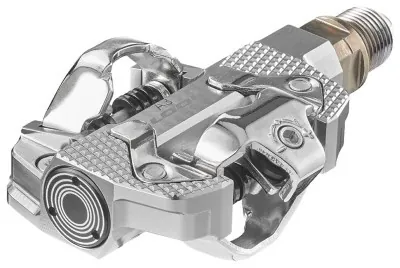 Педалі Look X-TRACK POWER DUAL алюміній, вісь chromoly 9/16", сріблясті