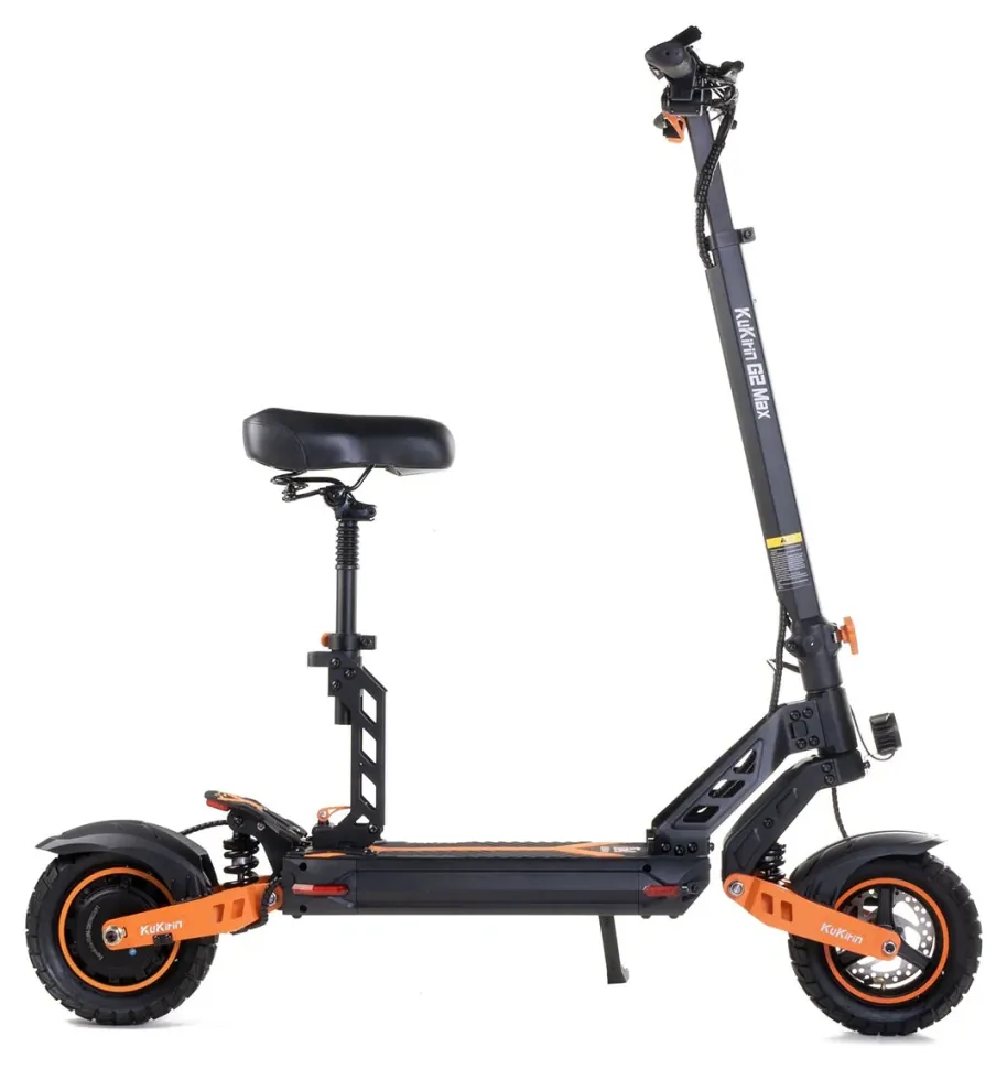 Електросамокат з сидінням Kugoo Kirin G2 MAX 2025 (1000 Вт; 20 А/год; 48 В), чорний (ECO_Kk-G2MAX)