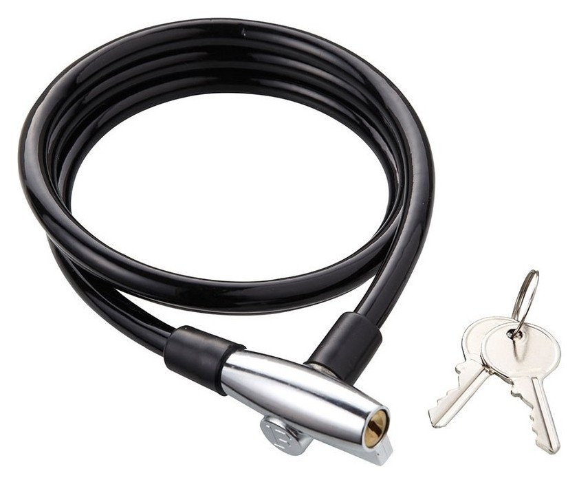 Замок для велосипеда тросовый Cycledesign Key Lock Black (CDLK0002)