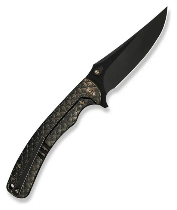 Нож складной туристический Weknife Dracarys, (9.1 см) Böhler M390 / титан 6AL4V бронзовый/черный