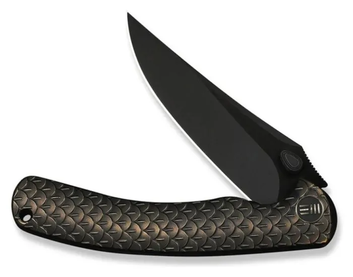 Нож складной туристический Weknife Dracarys, (9.1 см) Böhler M390 / титан 6AL4V бронзовый/черный