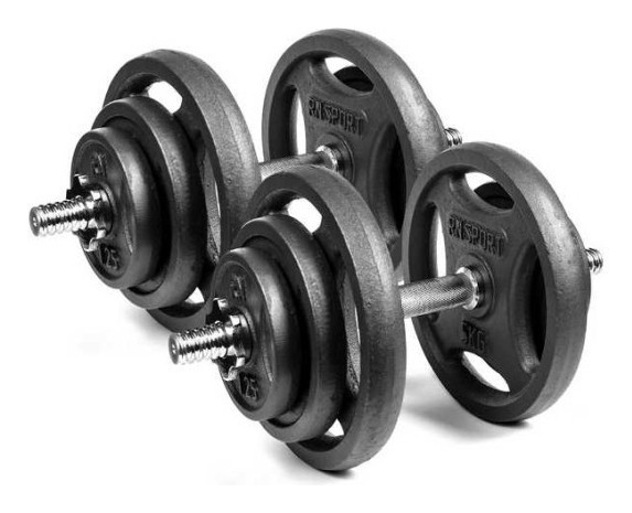 Разборные гантели RN-Sport 2 по 18,5 кг.