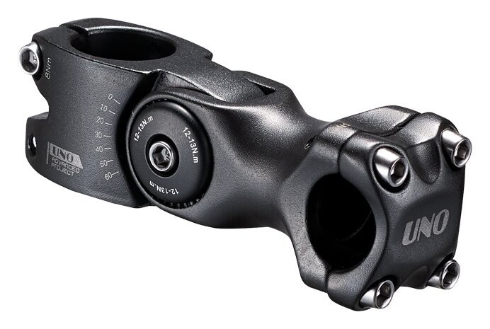 Алюмінієвий рульовий шток. регулювання. 1-1/8" Kalloy "UNO" AS-822 д.25,4мм довжина: 100 mm чорн., укр, укр