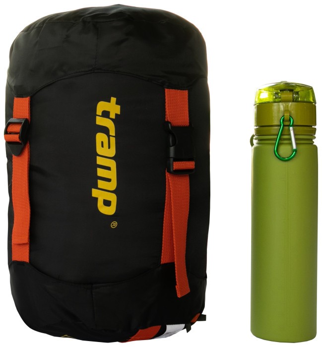 Спальний мішок Tramp Fjord Regular кокон лівий orange/grey 200/80-50 UTRS-049R