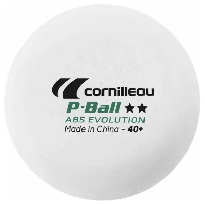 М'ячі для настільного тенісу Cornilleau P-BALLS 2** 6 шт, білі