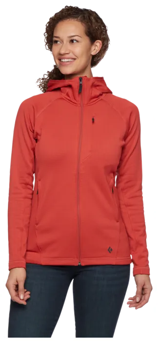 Жіноча флісова кофта з рукавом реглан Black Diamond W Factor Hoody, Grenadine, XS