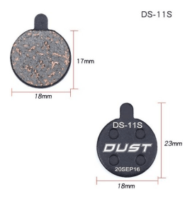 Колодки гальмiвнi полуметал пiд дисковi гальма DUST DS-11S