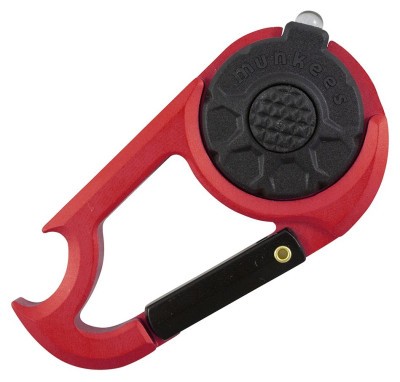 Munkees 1089 брелок-фонарик Carabiner LED with Bottle Opener NEW red