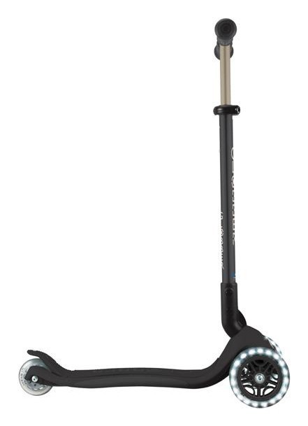 Самокат GLOBBER серії GO UP DELUXE LIGHTS 5в1 чорний, колеса з підсвіткою 20/50кг, укр, укр