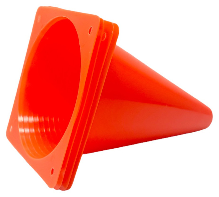 Конуси-фішки спортивні EasyFit 17 см (набір з 4 штук) помаранчеві