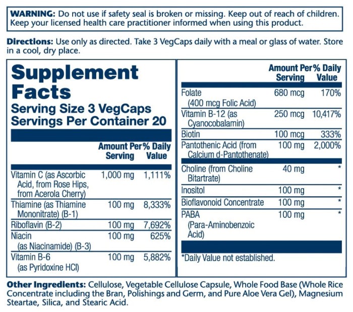 Mega Vitamin B-Stress - 60 vcaps