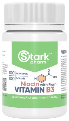 Vitamin B3 Niacin - 100 caps