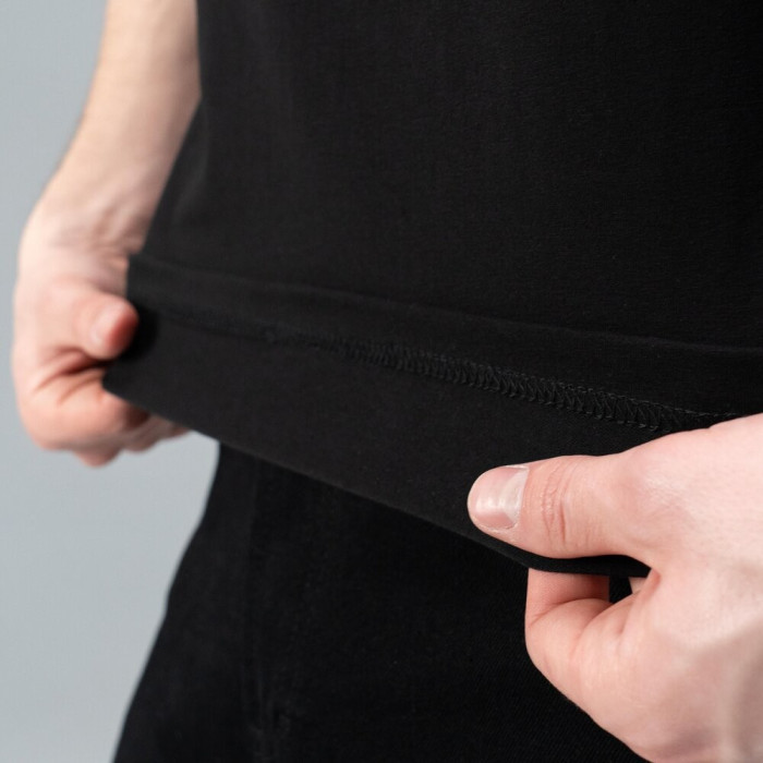 Футболка Slavni мужская повседневная черная, Футболка Slavni Unity мужская хлопковая черная