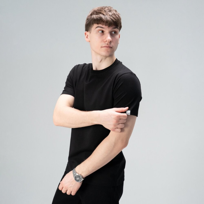 Футболка Slavni мужская повседневная черная, Футболка Slavni Unity мужская хлопковая черная