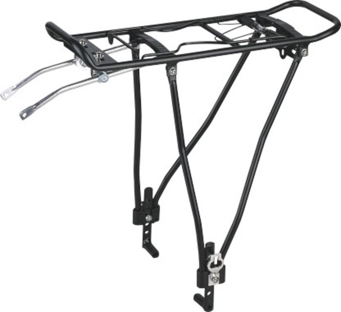 Багажник Алюмiнiй 26-29" на пір'я трубч. KAIWEI KW-637-08-03 чорний регульоване кріплення, укр, укр