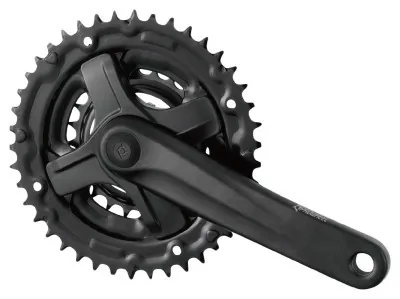 Комплект шатунов PROWHEEL TA-CM60, (8S/7S), 175mm, 42/34/24T black