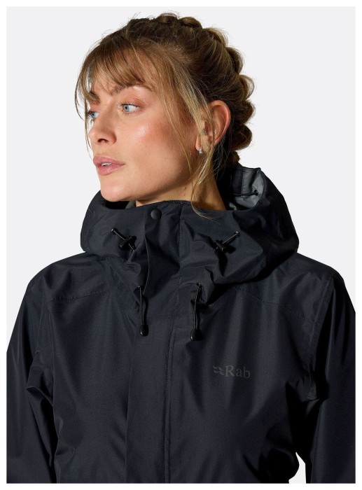 Мембранна куртка жіноча Rab Downpour Jacket Wmns, Tempest Blue