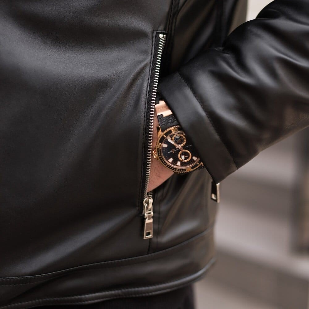 чоловіча зимова Куртка без капюшону Pobedov Winter Jacket V6 Black, укр, укр