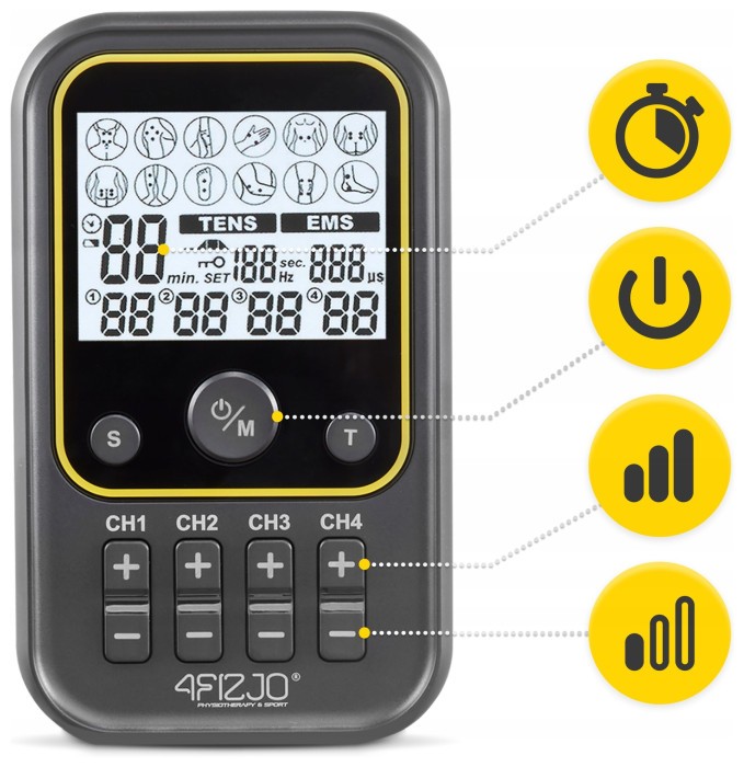Аппарат для электростимуляции мышц 4FIZJO Combo PRO+ 2 в 1 (P-5907739317124)