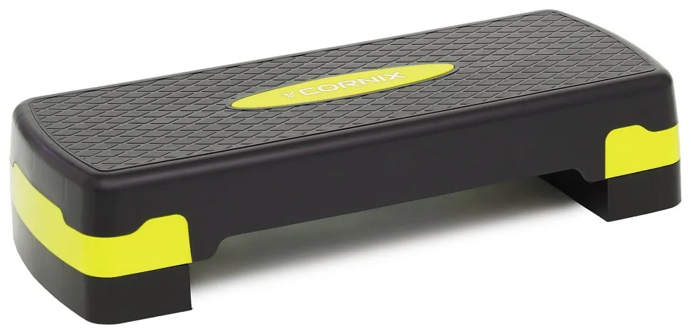 Степ-платформа 2-ступінчаста Cornix 68 х 28 х 10-15 см XR-0192 Black/Yellow (LFXR-0192)