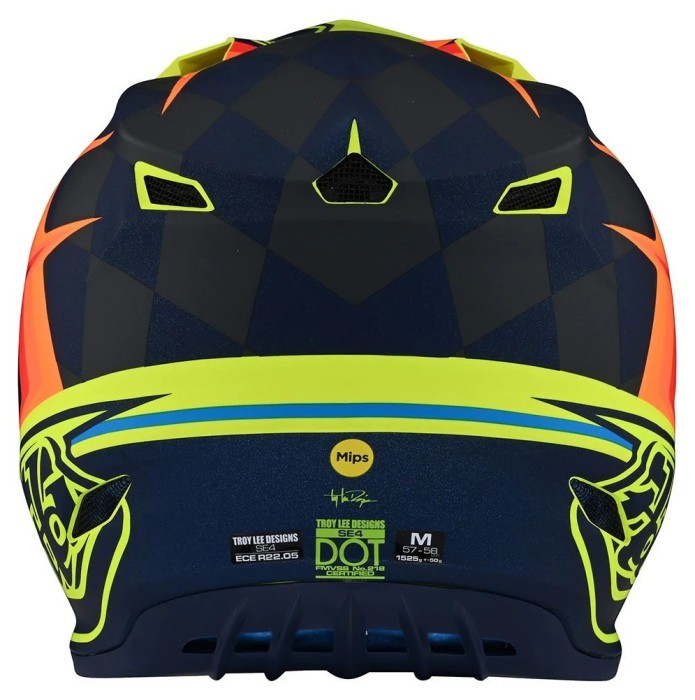 МотоШолом TLD SE4 POLYACRYLITE [WARPED YELLOW] M