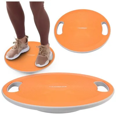 Балансировочная платформа Cornix круглая, пластиковая XR-0444 Orange/Grey