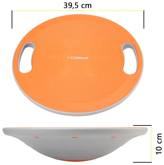 Балансировочная платформа Cornix круглая, пластиковая XR-0444 Orange/Grey