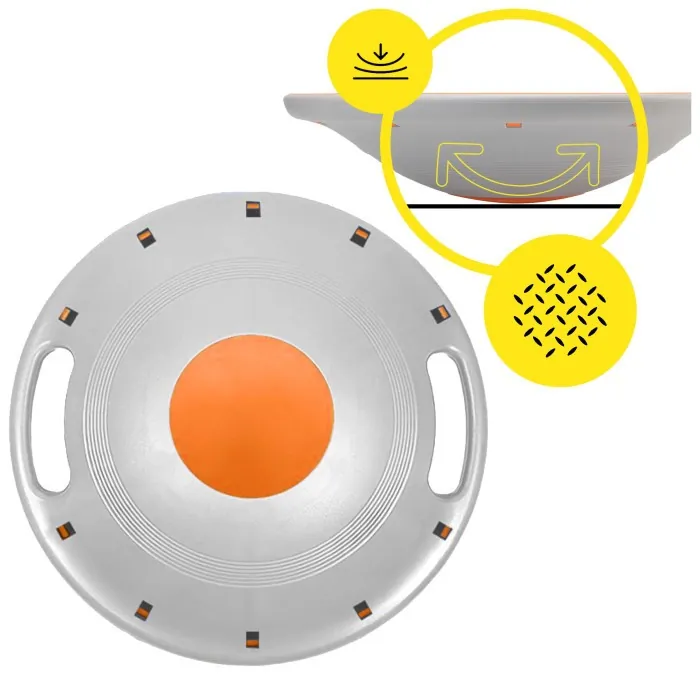 Балансировочная платформа Cornix круглая, пластиковая XR-0444 Orange/Grey