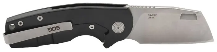 Розкладний ніж SOG Stout FLK, Black/Stonewash