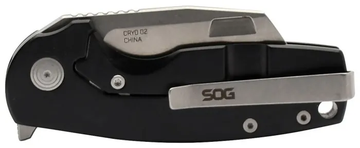 Розкладний ніж SOG Stout FLK, Black/Stonewash