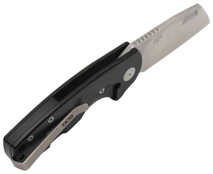 Розкладний ніж SOG Stout FLK, Black/Stonewash