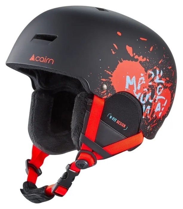 Шолом Cairn Darwin Jr черно-огненная краска