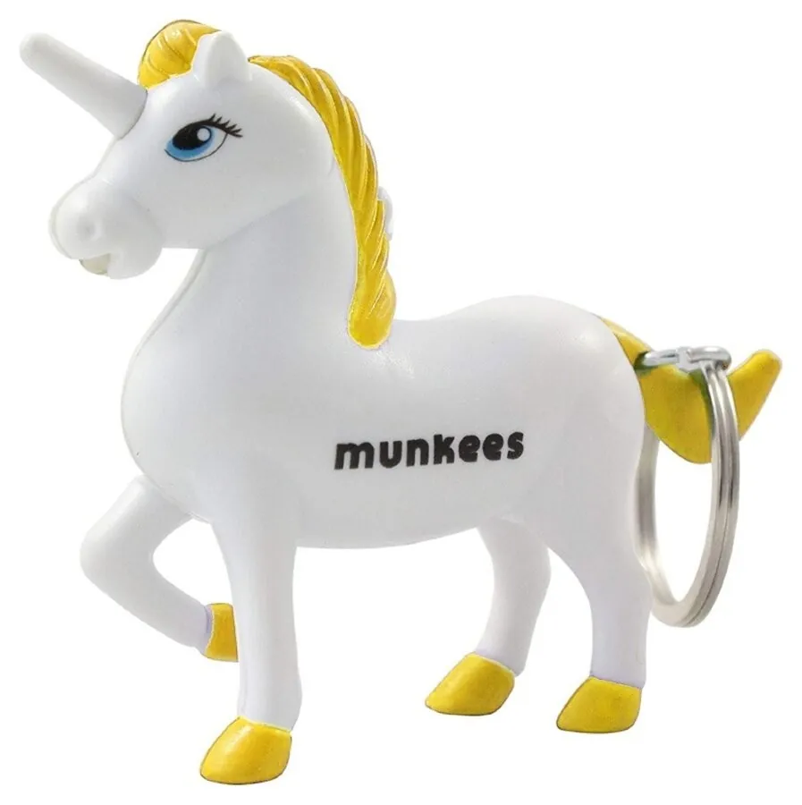 Munkees 1114 брелок-ліхтарик Unicorn LED white-yellow (1114-WY)