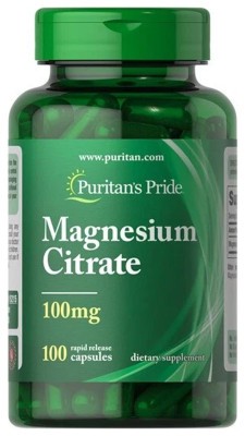 Magnesium Citrate 100mg - 100 caps