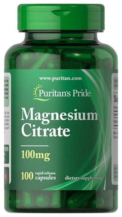 Magnesium Citrate 100mg - 100 caps, укр, укр