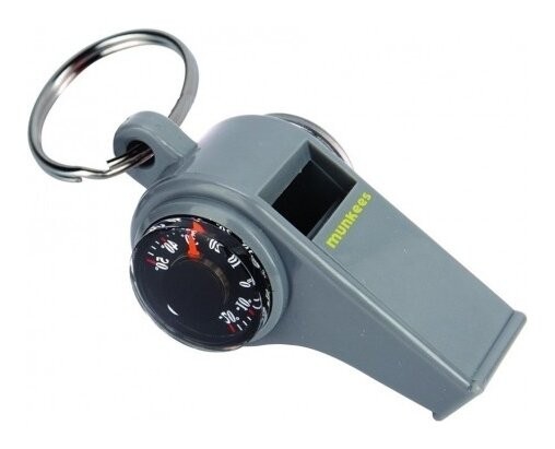 Munkees 3339 брелок-свисток 3 Function Whistle grey, укр, укр