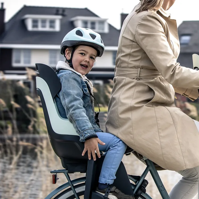 Детское велокресло Bobike GO Carriers RS Reclining System - ручной bicycle seat for rack Urban Black