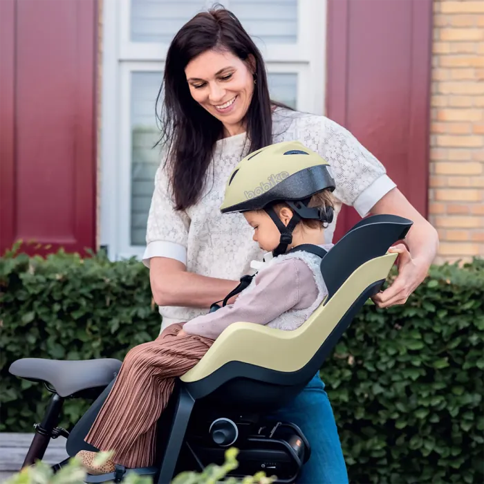 Детское велокресло Bobike GO Carriers RS Reclining System - ручной bicycle seat for rack Urban Black