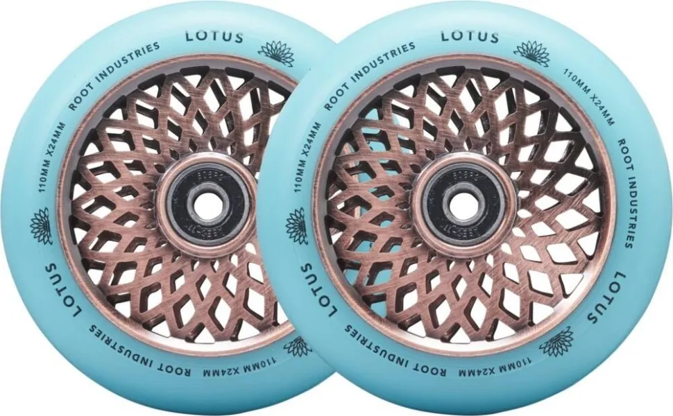 Колеса для трюкового самокату Root Lotus Pro 110mm (пара) - Copper/Isotope (FRD.039448)