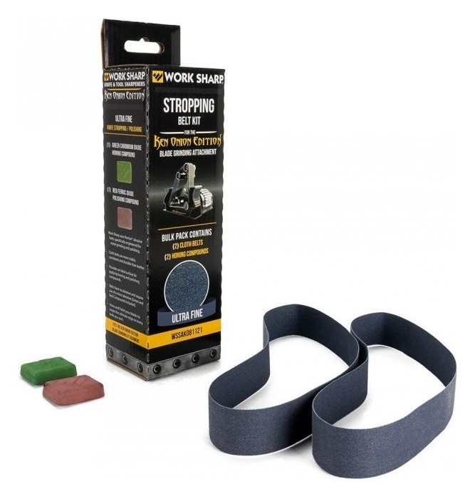 Work Sharp 2 тканинних ременя для WSKTS-KO+зелена паста "chromium oxide "+червона паста "ferric oxide", укр, укр