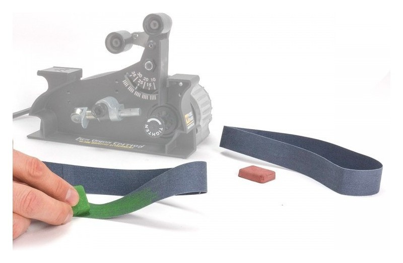 Work Sharp 2 тканинних ременя для WSKTS-KO+зелена паста "chromium oxide "+червона паста "ferric oxide"