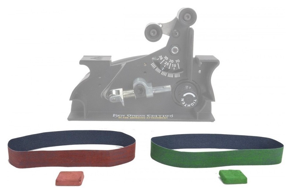 Work Sharp 2 тканинних ременя для WSKTS-KO+зелена паста "chromium oxide "+червона паста "ferric oxide"