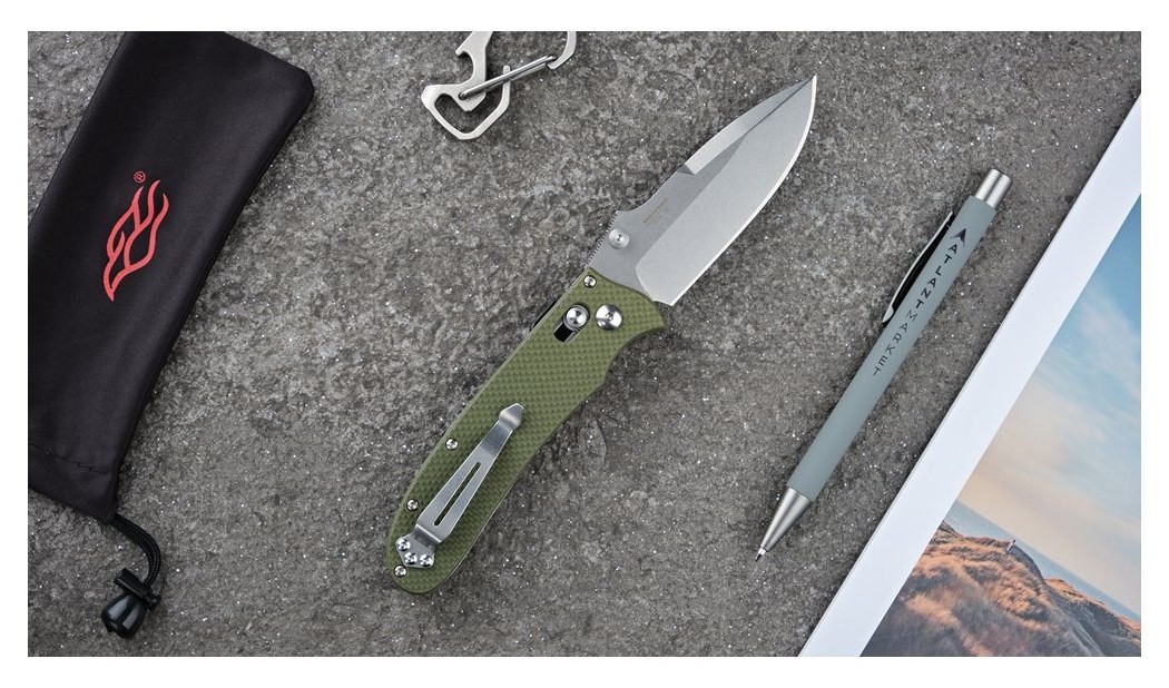 Ніж складаний Ganzo D704-GR, зелений (D2 сталь), укр, укр