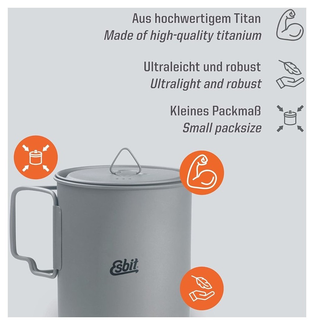 Котелок Esbit PT750-TI