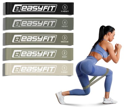 Резинки для фитнеса EasyFit MonoBand набор 5 шт