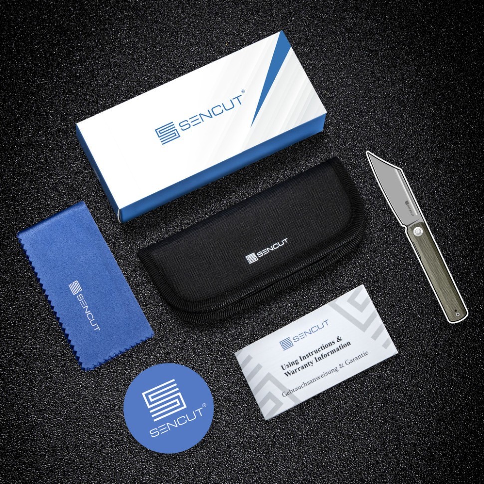 Нож складной карманный Sencut ArcBlast, (7.6 см) 9Cr18MoV/Aluminum черный