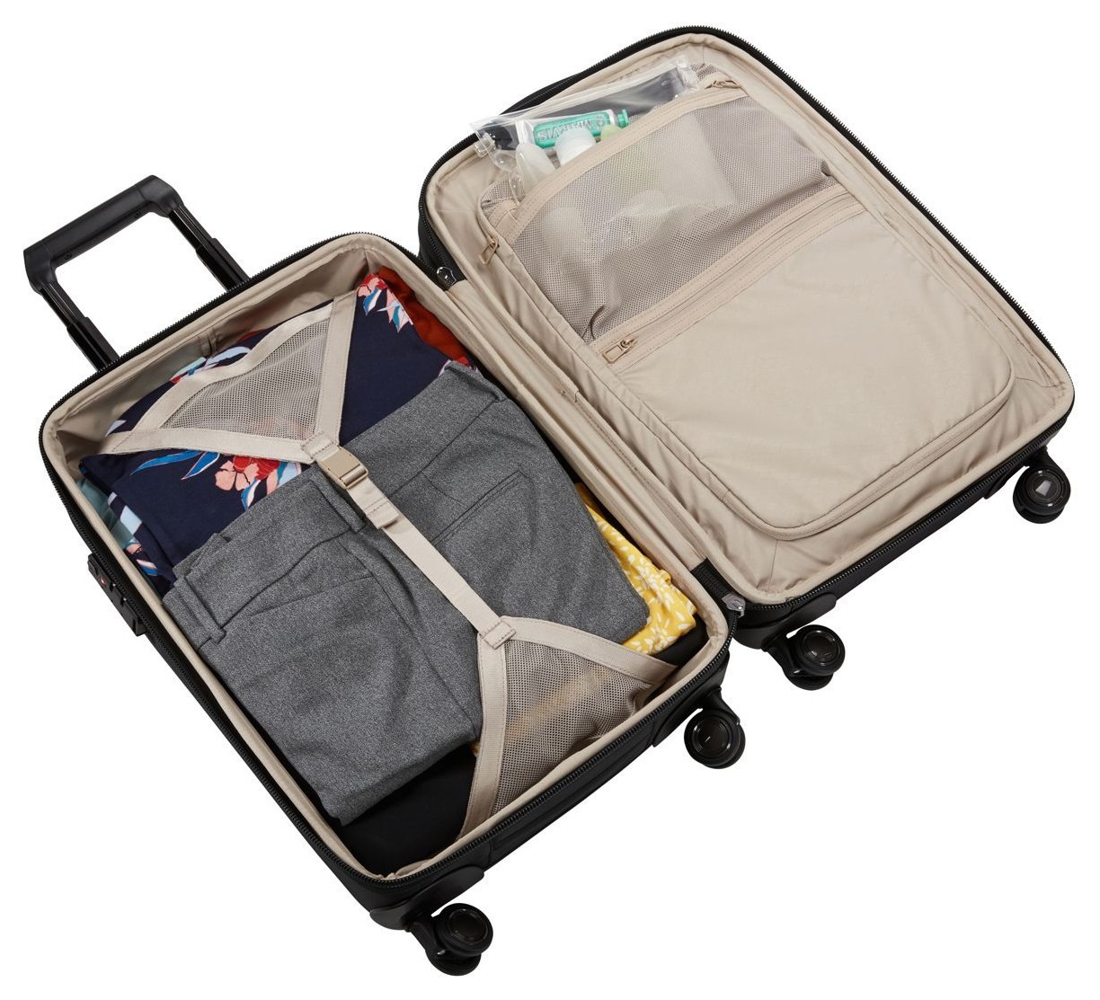 Чемодан на колесах Thule Spira Carry-On Spinner with Shoes Bag (Black) 3204143 (TH 3204143), укр, укр